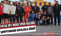 Fatsa Off-Road Spor Kulübü Şampiyonadan Kupalarla Döndü