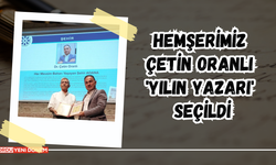 Hemşerimiz Çetin Oranlı 'Yılın Yazarı' Seçildi