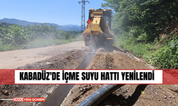 Kabadüz'de içme suyu hattı yenilendi