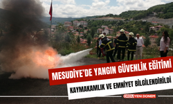 Mesudiye’de kaymakamlık ve emniyet personellerine yangın güvenlik eğitimi