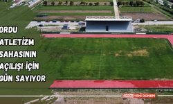 Ordu Atletizm Sahasının Açılışı İçin Gün Sayıyor