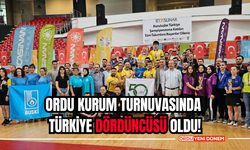 Ordu Kurum Turnuvasında Türkiye Dördüncüsü Oldu!