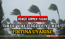 Ordu Valiliği duyurdu! Denize girmek yasak!