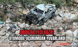 Ordu’da Feci Kaza! Otomobil Uçurumdan Yuvarlandı