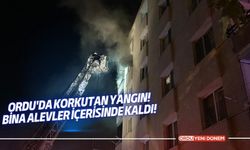 Ordu'da korkutan yangın! Bina alevler içerisinde kaldı!