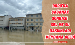 Ordu’da sağanak sonrası sel ve su baskınları meydana geldi