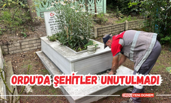 Ordu'da Şehitler Unutulmadı