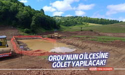 Ordu'nun o ilçesine gölet yapılacak!