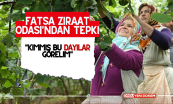 Fatsa Ziraat Odası'ndan Tepki! "Kimmiş Bu Dayılar Görelim!"