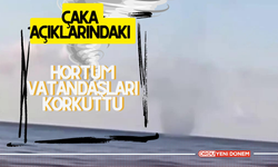 Çaka Açıklarındaki Hortum Vatandaşları Korkuttu