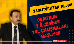 Şanlıtürk'ten Müjde: Ordu’nun 3 İlçesinde Yol Çalışmaları Başlıyor