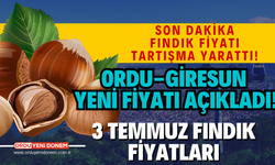 Ordu-Giresun yeni fındık fiyatını açıkladı! 3 Temmuz 2024 fındık fiyatları