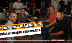 Vekil Hamarat ve Başkan Güler sahilde vatandaşlarla bir araya geldi