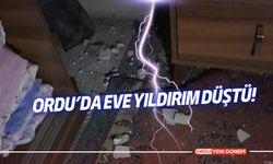 Ordu'da 60 Yaşındaki Vatandaşın Evine Yıldırım Düştü!