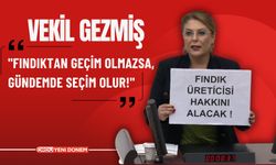 Vekil Gezmiş "Fındıktan Geçim Olmazsa, Gündemde Seçim Olur!"