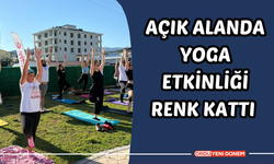 AÇIK ALANDA YOGA ETKİNLİĞİ RENK KATTI