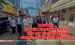 Adıgüzel 500 Bin Fındık Üreticisi İçin 100 Kilometrelik Direniş Yürüyüşü Başlattı