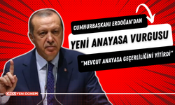 Cumhurbaşkanı Erdoğan’dan Yeni Anayasa Vurgusu