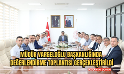 Müdür Mehmet Fatih Vargeloğlu Başkanlığında Değerlendirme Toplantısı Gerçekleştirildi