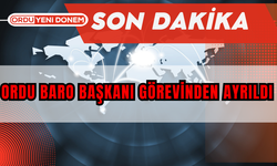 Ordu Baro Başkanı Görevinden Ayrıldı