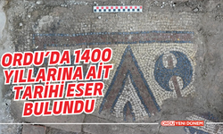 Ordu’da 1400 Yıllarına Ait Tarihi Eser Bulundu