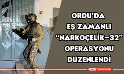 Ordu’da Eş Zamanlı “NARKOÇELİK-32” Operasyonu Düzenlendi