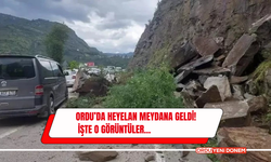 Ordu’da Heyelan Meydana Geldi İşte O Görüntüler…