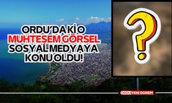 Ordu’da ki o muhteşem görsel sosyal medyaya konu oldu!