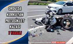 Ordu’da Korkutan Motosiklet Kazası: 1 Yaralı