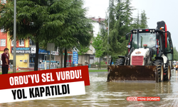 Ordu’yu Sel Vurdu! Yol Kapatıldı