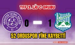 52 Orduspor Yine Kaybetti