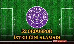 52 Orduspor Yozgat'tan istediğini alamadı