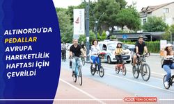 Altınordu'da Pedallar Avrupa Hareketlilik Haftası İçin Çevrildi