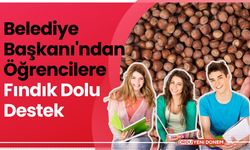 Belediye Başkanı'ndan Öğrencilere Fındık Dolu Destek