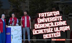 Fatsa'da Üniversite Öğrencilerine Ücretsiz Ulaşım Desteği