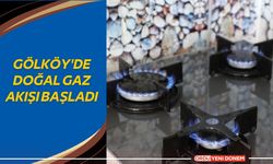 Gölköy'de doğal gaz akışı başladı