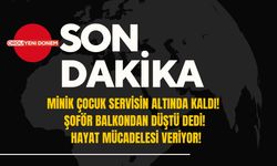 Minik Çocuk Servisin Altında Kaldı! Şoför Balkondan Düştü Dedi! Hayat Mücadelesi Veriyor!