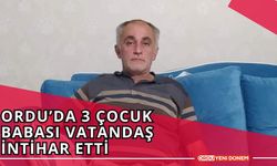 Ordu’da 3 Çocuk Babası İntihar Etti