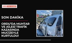 Ordu’da Muhtar ve Ailesi Trafik Kazasında Mucizeyle Kurtuldu!