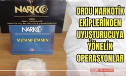 Ordu Narkotik Ekiplerinden Uyuşturucuya Yönelik Operasyonlar