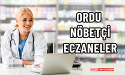 Ordu Nöbetçi Eczaneler (1 Eylül 2024 Pazar)