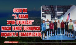 Ordu’da “2. Kamu Spor Oyunları” Masa Tenisi Turnuvası Başarıyla Tamamlandı