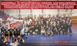 Ordu’da 2. Kamu Spor Oyunları Voleybol Turnuvası'nda Şampiyonlar Belli Oldu