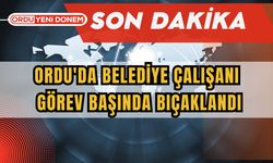 Ordu'da Belediye çalışanı  Görev Başında Bıçaklandı