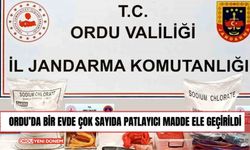 Ordu’da bir evde çok sayıda patlayıcı madde ele geçirildi