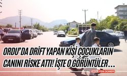 Ordu’da Drift Yapan Kişi Çocukların Canını Riske Attı! İşte O Görüntüler…