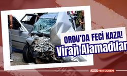 Ordu’da Feci Kaza! Virajı Alamadılar