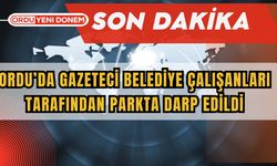 Ordu’da Gazeteci Belediye Çalışanları Tarafından Parkta Darp Edildi