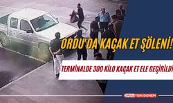 Ordu'da kaçak et şöleni! Terminalde 300 kilo kaçak et ele geçirildi