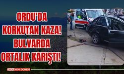 Ordu'da korkutan kaza! Bulvarda ortalık karıştı!